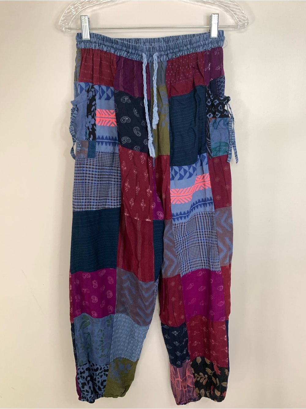 Model France Boho Patchwork Harem Pants Festival Hippie